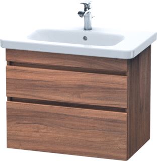 DURAVIT DURASTYLE WASTAFELONDERBOUW HANGEND 730X448 MM KLEUR FRONT: NOTEN MAT KLEUR CORPUS: NOTEN MAT AANTAL SCHUIFLADES: 2 SIFONUITSPARING