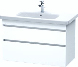 DURAVIT DURASTYLE WASTAFELONDERBOUW HANGEND 930X448 MM KLEUR FRONT: WIT MAT KLEUR CORPUS: WIT MAT AANTAL SCHUIFLADES: 2 SIFONUITSPARING