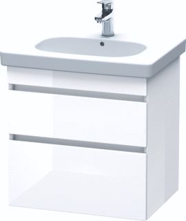 DURAVIT DURASTYLE WASTAFELONDERBOUW HANGEND 600X453 MM KLEUR FRONT: LINNEN MAT KLEUR CORPUS: BASALT MAT AANTAL SCHUIFLADES: 2 SIFONUITSPARING 