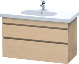 DURAVIT DURASTYLE WASTAFELONDERBOUW 1000X453 MM KLEUR FRONT: NATUUR EIKEN MAT KLEUR CORPUS: NATUUR EIKEN MAT AANTAL SCHUIFLADES: 2 SIFONUITSPARING