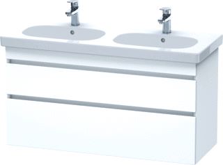 DURAVIT DURASTYLE WASTAFELONDERBOUW HANGEND 1150X453 MM KLEUR FRONT: WIT MAT KLEUR CORPUS: WIT MAT AANTAL SCHUIFLADES: 2 SIFONUITSPARING