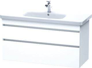 DURAVIT DURASTYLE WASTAFELONDERBOUW HANGEND 1130X448 MM KLEUR FRONT: WIT MAT KLEUR CORPUS: WIT MAT AANTAL SCHUIFLADES: 2 SIFONUITSPARING 