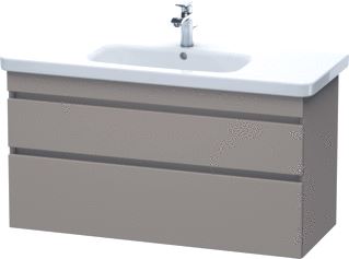 DURAVIT DURASTYLE WASTAFELONDERBOUW HANGEND 1130X448 MM KLEUR FRONT: BASALT MAT KLEUR CORPUS: BASALT MAT AANTAL SCHUIFLADES: 2 SIFONUITSPARING 