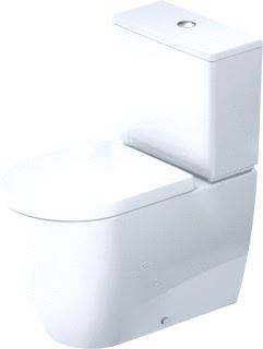 DURAVIT ME BY STARCK STAAND TOILET VOOR COMBINATIE 650 MM WIT HOOGGLANS DIEPSPOELER RIMLESS HYGIENEGLAZE VOOR OP TOILET GEMONTEERDE STORTBAK 0 L / 4,5 L PK