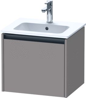 DURAVIT KETHO 2 WASTAFELONDERBOUWKAST MET 1 LADE 51X42X44CM MET GREEP ANTRACIET BASALT MAT