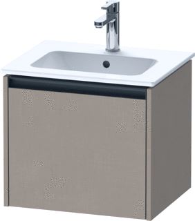 DURAVIT KETHO 2 WASTAFELONDERBOUWKAST MET 1 LADE 51X42X44CM MET GREEP ANTRACIET LINNEN MAT