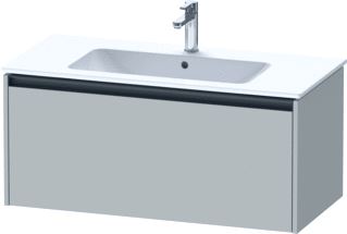 DURAVIT KETHO 2 WASTAFELONDERBOUWKAST MET 1 LADE 101X48X44CM MET GREEP ANTRACIET BETONGRIJS MAT