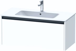 DURAVIT KETHO 2 WASTAFELONDERBOUWKAST MET 1 LADE 101X48X44CM MET GREEP ANTRACIET WIT MAT