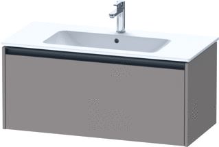 DURAVIT KETHO 2 WASTAFELONDERBOUWKAST MET 1 LADE 101X48X44CM MET GREEP ANTRACIET BASALT MAT