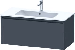 DURAVIT KETHO 2 WASTAFELONDERBOUWKAST MET 1 LADE 101X48X44CM MET GREEP ANTRACIET GRAFIET MAT