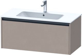 DURAVIT KETHO 2 WASTAFELONDERBOUWKAST MET 1 LADE 101X48X44CM MET GREEP ANTRACIET LINNEN MAT