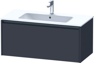 DURAVIT KETHO 2 WASTAFELONDERBOUWKAST MET 1 LADE 101X48X44CM MET GREEP ANTRACIET GRAFIET SUPERMAT