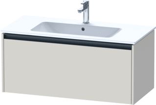 DURAVIT KETHO 2 WASTAFELONDERBOUWKAST MET 1 LADE 101X48X44CM MET GREEP ANTRACIET TAUPE SUPERMAT