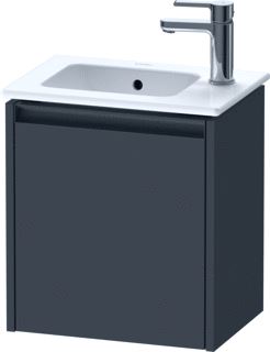 DURAVIT KETHO 2 WASTAFELONDERBOUWKAST MET 1 DEUR 41X29.2X44CM LINKS MET GREEP ANTRACIET GRAFIET MAT