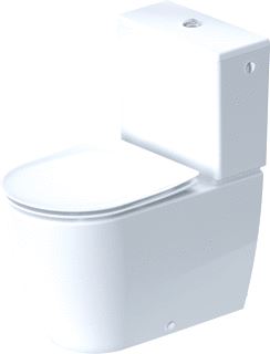 DURAVIT SOLEIL BY STARCK DUOBLOKPOT DIEPSPOEL RIMLESS VARIO 37X65CM ZONDER RESERVOIR MET HYGIENEGLAZE WIT HOOGGLANS 