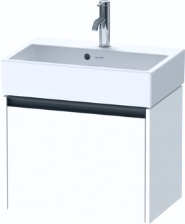 DURAVIT KETHO 2 WASTAFELONDERBOUWKAST MET 1 LADE 58.4X39X44CM MET GREEP ANTRACIET WIT MAT