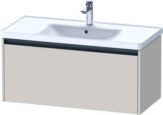 DURAVIT KETHO 2 WASTAFELONDERBOUWKAST MET 1 LADE 98.4X45.5X44CM MET GREEP ANTRACIET TAUPE MAT