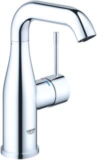 GROHE ESSENCE NEW WASTAFELMENGKRAAN M-SIZE PO WASTE EENGREEPS 1-GATS 193MM HOOGTE GLAD 114MM UITLOOP DRAAIBAAR CHROOM 