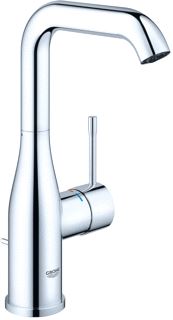 GROHE ESSENCE NEW WASTAFELMENGKRAAN L-SIZE TREKWASTE EENGREEPS 1-GATS 244MM HOOGTE 127MM UITLOOP HOOG DRAAIBAAR CHROOM 