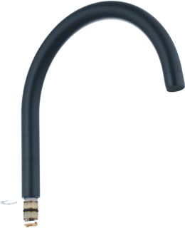 GROHE ESSENCE UITLOOP SANITAIRKRAAN C-UITLOOP UITLOOP DRAAIBAAR KRAANMONTAGE 223MM VOORSPRONG ZWART 