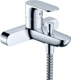 HANSGROHE REBRIS S ÉÉNGREEPS OPBOUW BADMENGKRAAN HARTAFSTAND 15,3CM CHROOM 