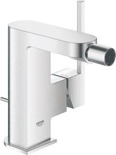 GROHE PLUS BIDETMENGKRAAN TREKWASTE EENGREEPS 1-GATS KOGELMOUSSEUR 135MM HOOGTE 123MM UITLOOP SUPERSTEEL 