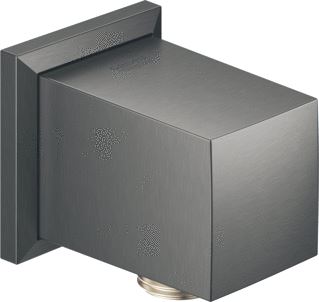 GROHE ALLURE BRILLIANT WANDAANSLUITBOCHT BEVEILIGD TEGEN TERUGSTROMING G1/2 METAAL HARD GRAPHITE GEBORSTELD 