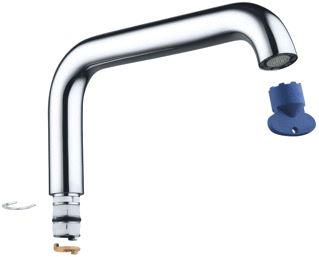 GROHE ESSENCE BUISUITLOOP XL-SIZE DRAAIBAAR CHROOM (VOOR ESSENCE EENGREEPS WASTAFELMENGKRAAN) 