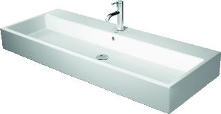 DURAVIT VERO AIR WASTAFEL 1200 MM WIT HOOGGLANS KRAANVLAK MET 1 KRAANGAT GESLEPEN 