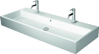 DURAVIT VERO AIR WASTAFEL 1200 MM WIT HOOGGLANS KRAANVLAK AANTAL KRAANGATEN PER WASBAK: 1 