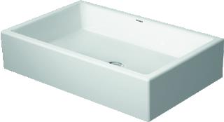 DURAVIT VERO AIR OPZETWASTAFEL 600 MM WIT HOOGGLANS ZONDER KRAANGAT GESLEPEN WONDERGLISS 