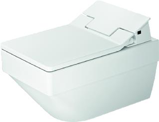 DURAVIT VERO AIR WAND-WC VOOR DOUCHETOILETZITTING WIT HOOGGLANS 376X570X355 MM 