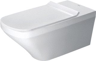 DURAVIT DURASTYLE WANDWC 700 MM WIT HOOGGLANS DIEPSPOELER RIMLESS HYGIENEGLAZE DURAFIX 3 L / 4,5 L PK BARRIÈREVRIJE UITVOERING