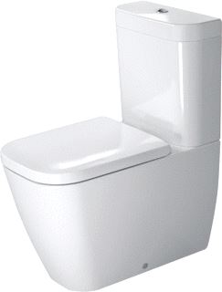 DURAVIT HAPPY D.2 STAAND TOILET VOOR COMBINATIE WIT HOOGGLANS 630 MM 