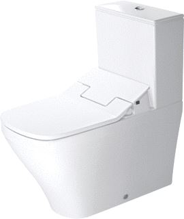 DURAVIT DURASTYLE STAAND TOILET VOOR DOUCHETOILETZITTING WIT HOOGGLANS 390X705X420 MM 