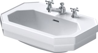 DURAVIT 1930 WASTAFEL MET 1 KRAANGAT 60X41CM WIT 