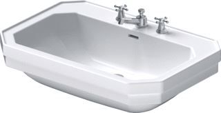 DURAVIT 1930 WASTAFEL 80X55CM MET 1 KRAANGAT WIT 