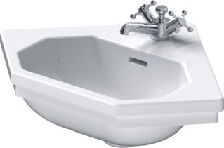 DURAVIT 1930 HOEKFONTEIN 59.5X45CM WIT 