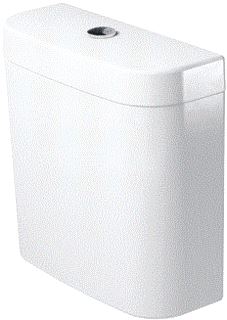 DURAVIT DARLING RESERVOIR WIT WONDERGLISS MET BINNENWERK DUAL FLUSH AO AANSLUITING LINKS CHROOM 