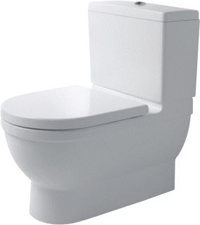 DURAVIT STARCK 3 DUOBLOKPOT DIEPSPOEL PK BIG ZONDER RESERVOIR 42X74CM MET WG WIT 