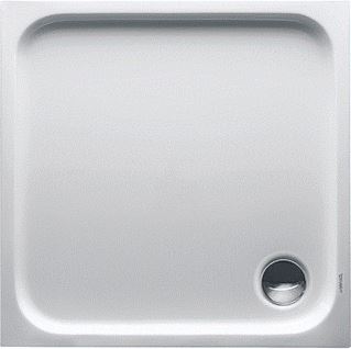 DURAVIT D-CODE DOUCHEBAK VIERKANT 90MM AFVOER ACRYL 800 X 800MM (LXB) 85MM BAK GLANS WIT 