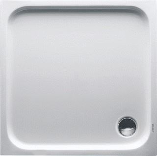 DURAVIT D-CODE DOUCHEBAK VIERKANT 90MM AFVOER ACRYL 900 X 900MM (LXB) 85MM BAK GLANS WIT 