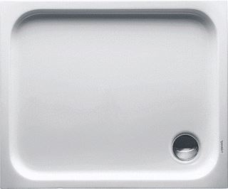 DURAVIT D-CODE DOUCHEBAK RECHTHOEKIG 90MM AFVOER ACRYL 900 X 750MM (LXB) 85MM BAK GLANS WIT 