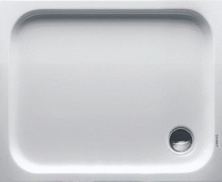 DURAVIT D-CODE DOUCHEBAK RECHTHOEKIG 90MM AFVOER ACRYL 1000 X 800MM (LXB) 85MM BAK GLANS WIT