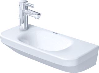 DURAVIT DURASTYLE FONTEINTJE 500 MM WIT HOOGGLANS KRAANVLAK ZONDER KRAANGAT WONDERGLISS 