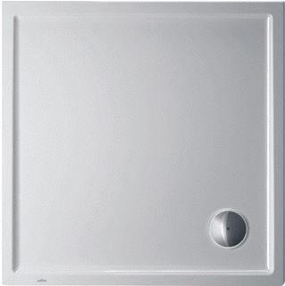 DURAVIT STARCK SLIMLINE DOUCHEBAK VIERKANT 90X90X4.5CM ZONDER POTEN WIT