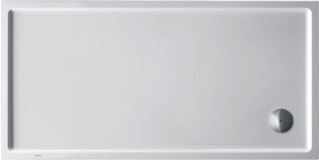 DURAVIT STARCK SLIMLINE DOUCHEBAK RECHTHOEKIG 150X75X6CM ZONDER POTEN WIT 