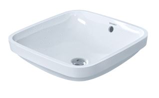 DURAVIT DURASTYLE INBOUWWASTAFEL 400 MM WIT HOOGGLANS ZONDER KRAANGAT OVERLOOP WONDERGLISS 