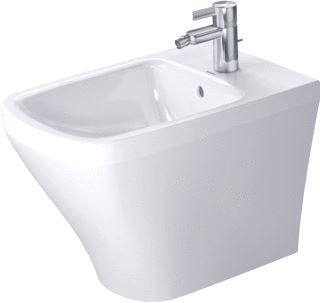 DURAVIT DURASTYLE STAAND BIDET 575 MM WIT HOOGGLANS KRAANVLAK MET 1 KRAANGAT OVERLOOP 