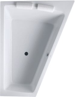 DURAVIT PAIOVA BAD 1800X1400 MM KLEUR BINNENKANT WIT INBOUWVERSIE ACRYL TRAPEZIUMVORMIG MET 1 SCHUINE ZIJDE OVERLOOP 